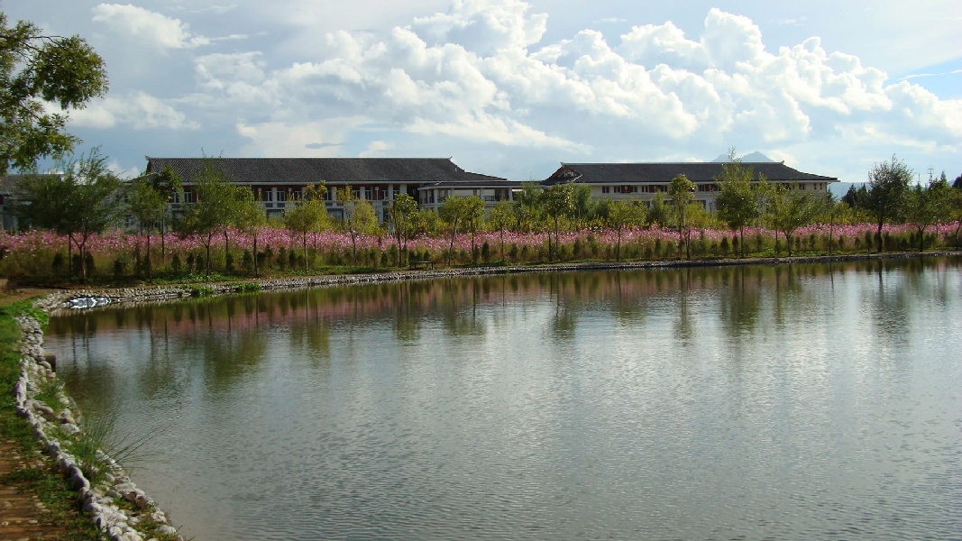 云南大學(xué)旅游文化學(xué)院&mdash;&mdash;校園景觀圖(初雨后)